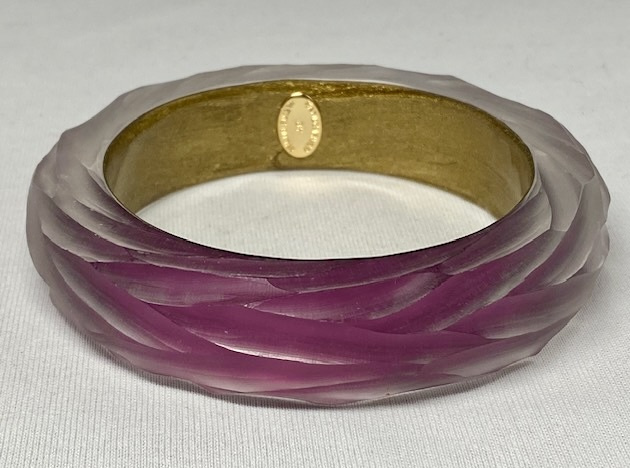 LG259 Alexis Bittar violet lucite bangle